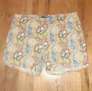 Mens' Polo Sport Ralph Lauren Yellow Paisley Swim Trunks Shorts Size XL